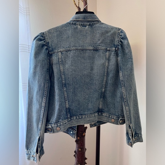 Gap Puff Sleeve Denim Jacket *NWT* - Picture 2 of 9